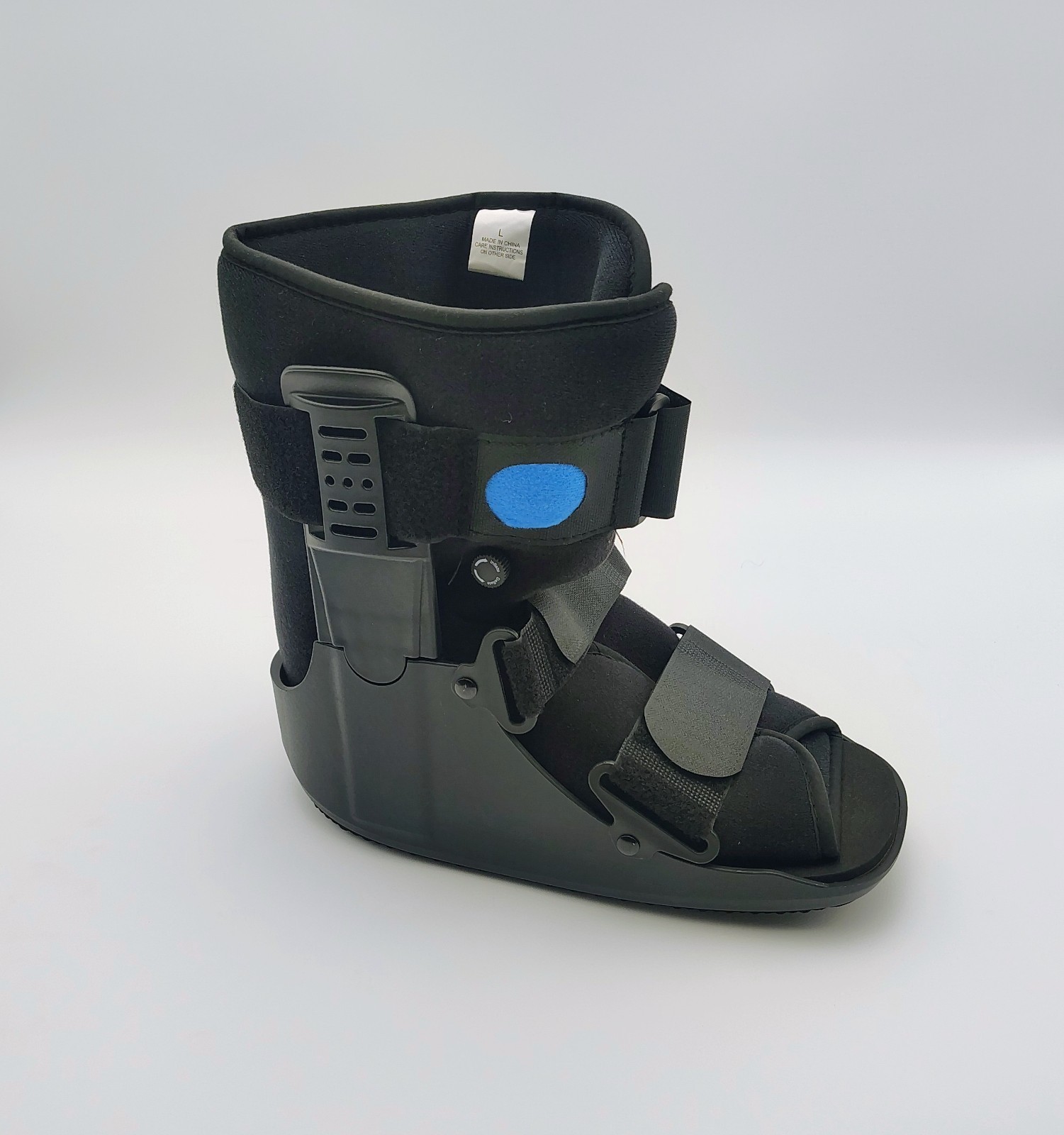 Air Walker Ortho Boot | Short Walking Protective Boot | Size LG | Black