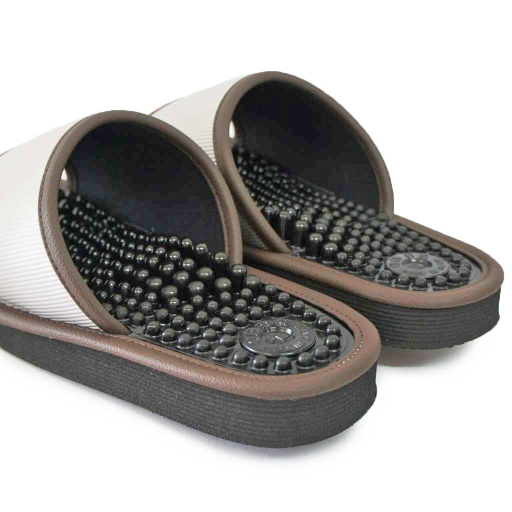 Haki-Haki Health Sandals: Leyure Foot Reflexology 2L Size Gray