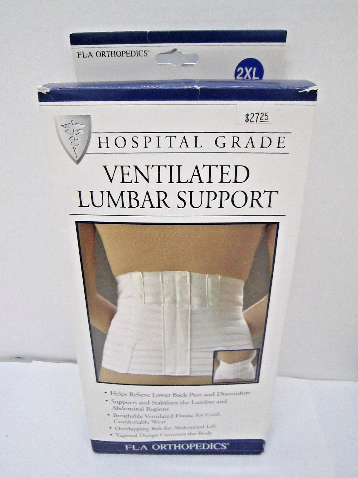 FLA Ventilated Back Support 2XL White