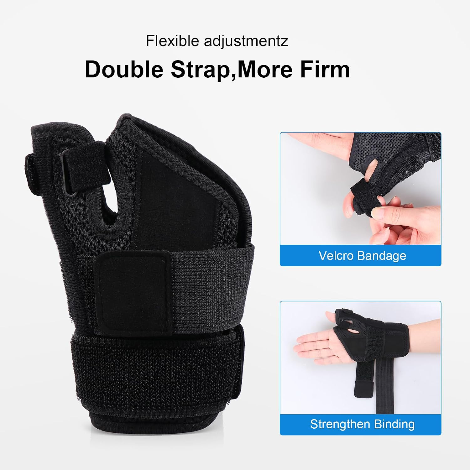 Thumb Spica Splint Brace Right Left Hand Women and Men, CMC with Thumb Suppor…