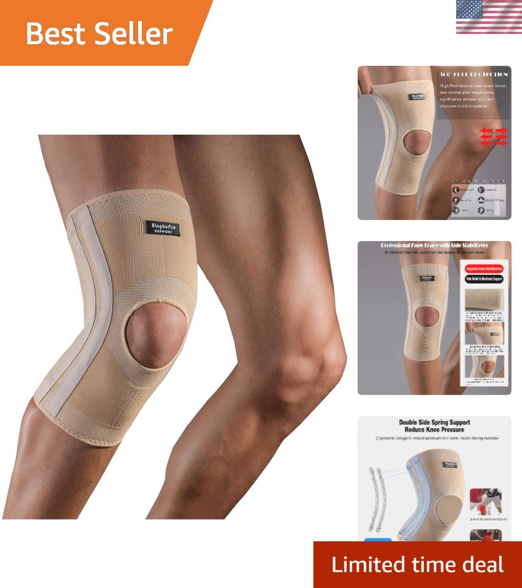 Knee Sleeve Compression Brace Support for Sport Gym Joint Pain Arthritis Relief