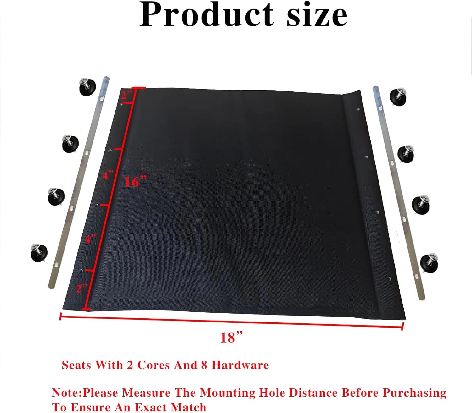 Wheelchair 18 inch Seat, Replacement 18", One Color