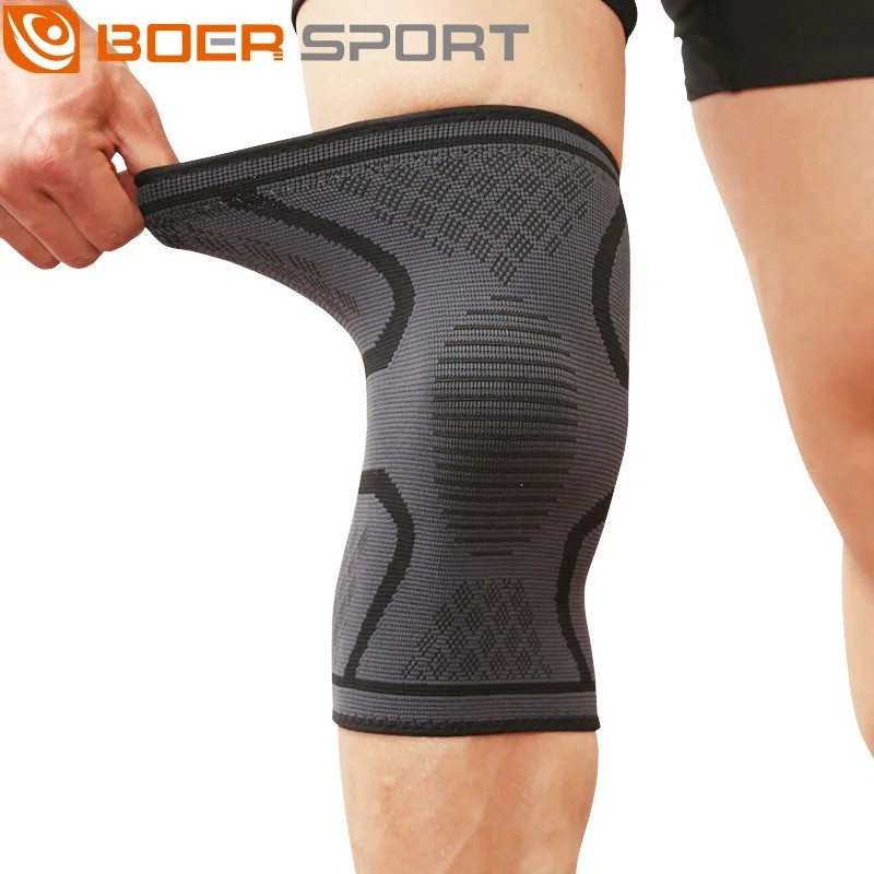 Sports Knee Support Brace Compression Sleeve for Meniscus Arthritis Pain Relief
