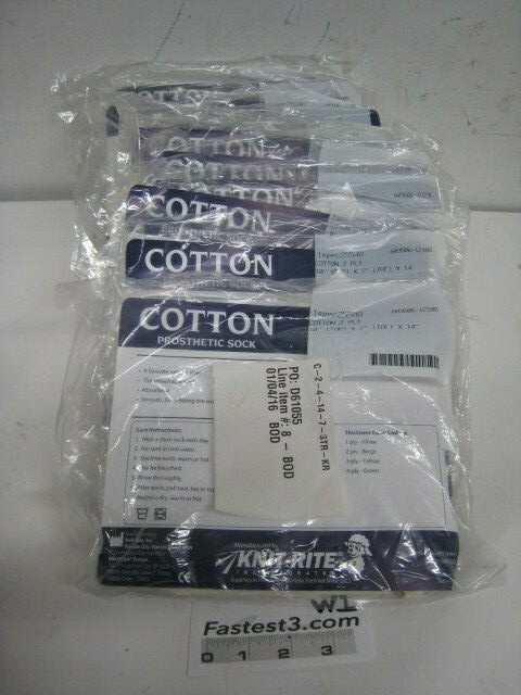 Cotton Prosthetic Sock 1SPEC25548 10 x 7 x 14 Pack of 12