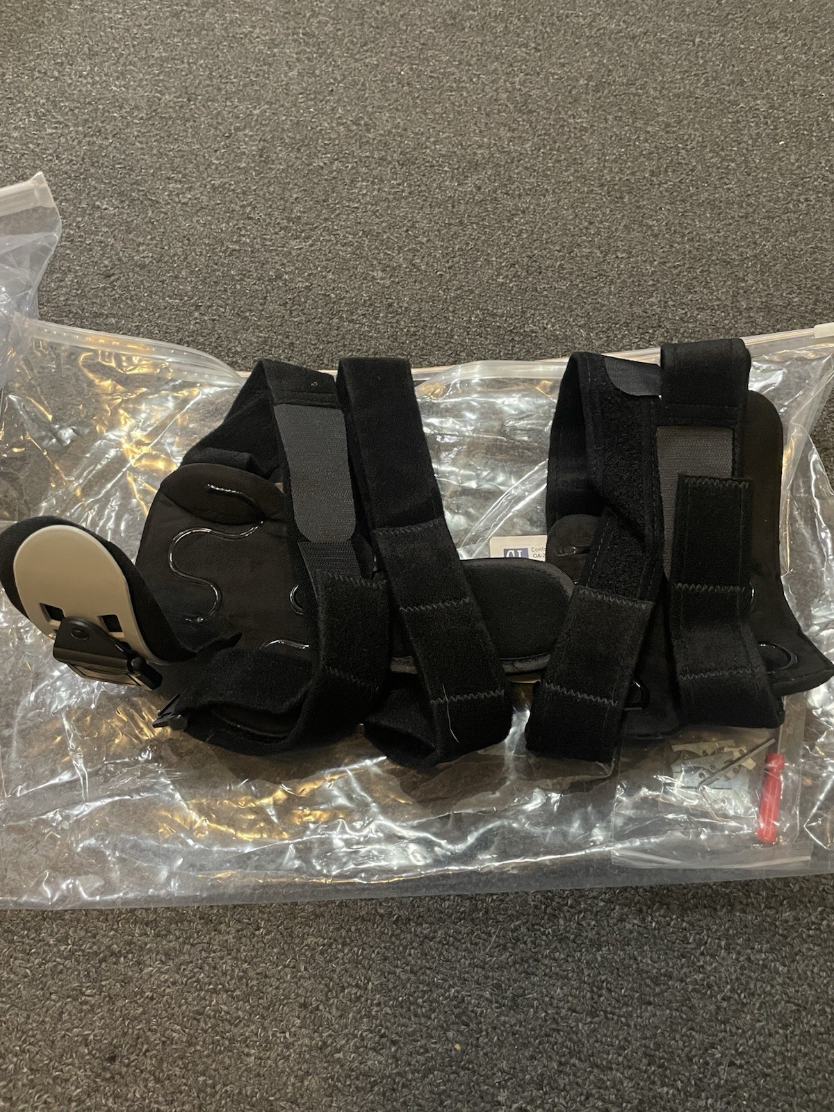 Comfortland OA Knee Brace Hinged Support L Gray/Black Left/Right