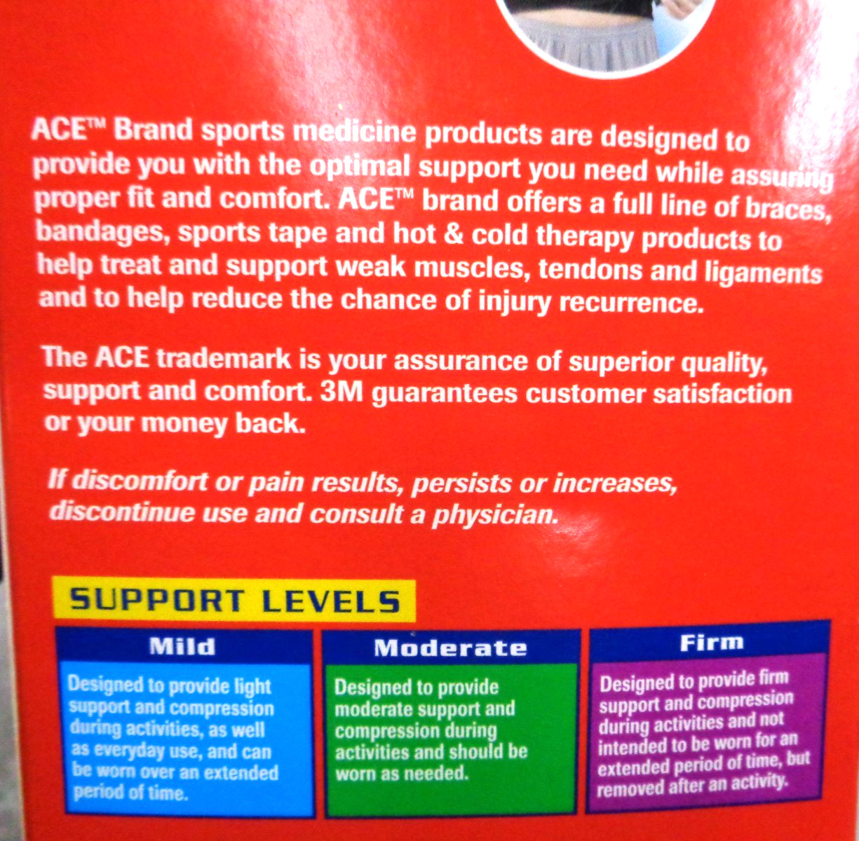 3M ACE Brand Tek Zone BACK Brace 209606 One Size Adj Up to 48″ MODERATE SUPPORT