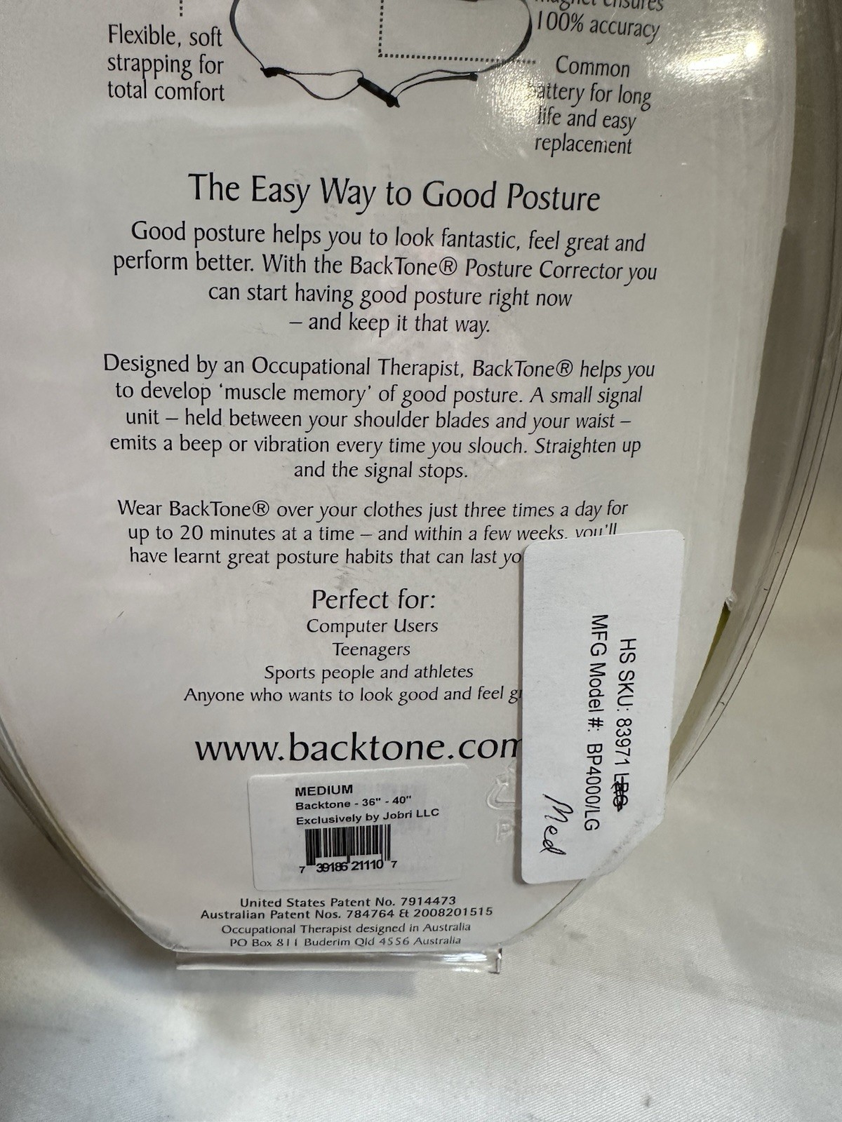Backtone Posture Training Sensor – 36”-40”