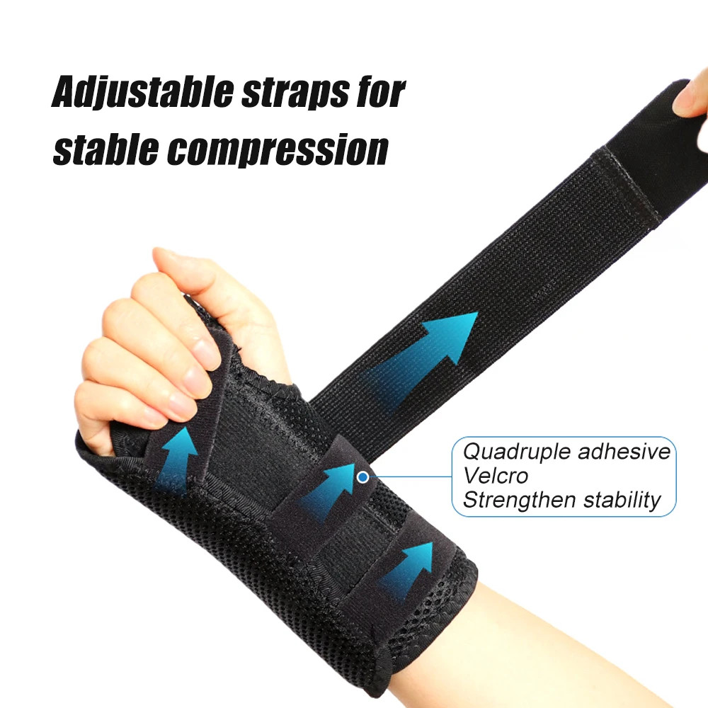 2Pcs Wrist Support Brace Compression Splint Night Sleep Joint Pain Relief Band