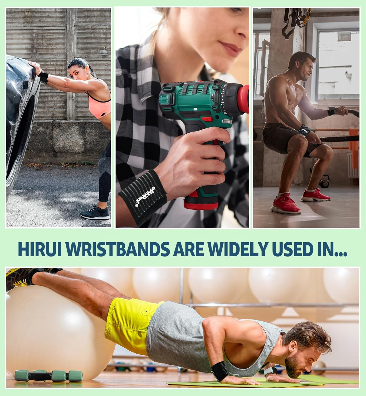 2-Pack High-Elastic Wrist Support Straps Wrist Compression Bandage – Wrist Wraps