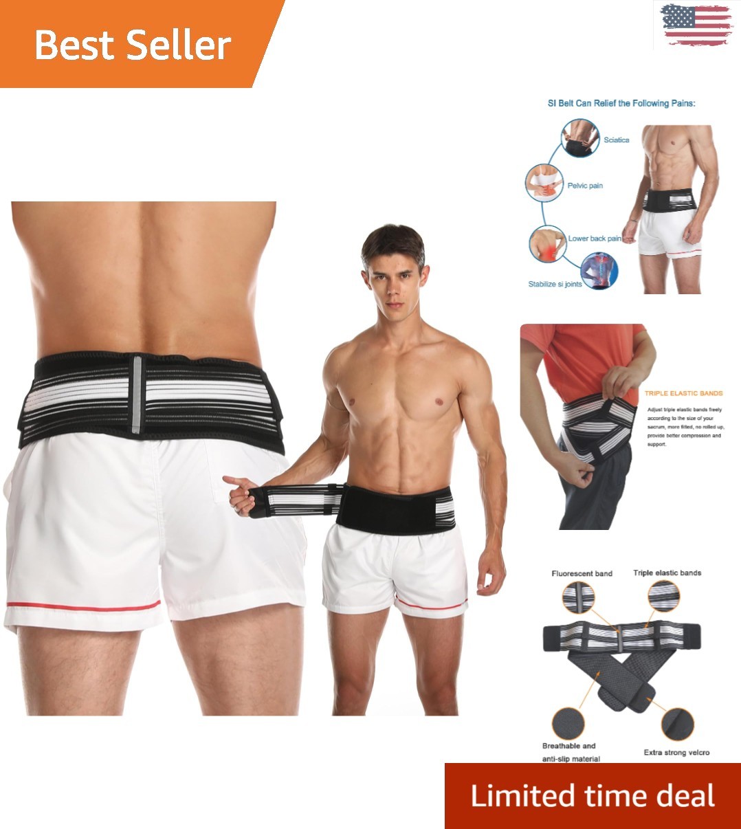 Lightweight Sacroiliac Joint Belt for Comfort & Pain Relief – Regular Size