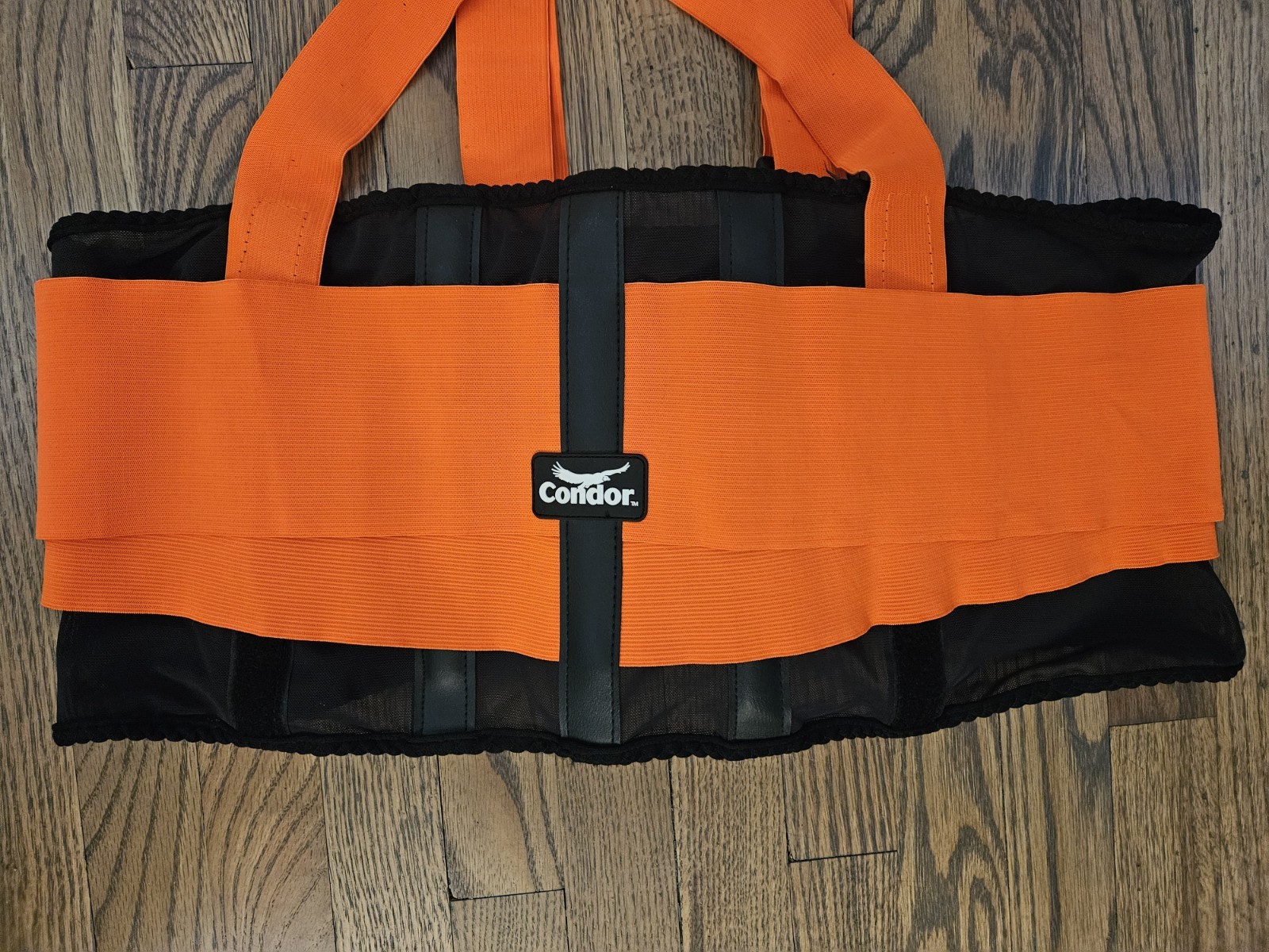 Condor Back Support 1UM63A Elastic Brace XXL Orange & Black
