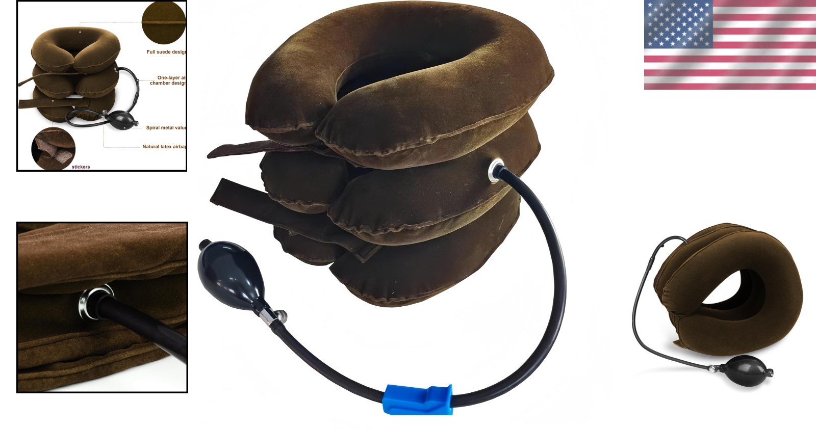 Portable Neck Traction Device – Adjustable Inflatable Stretcher for Pain Relief