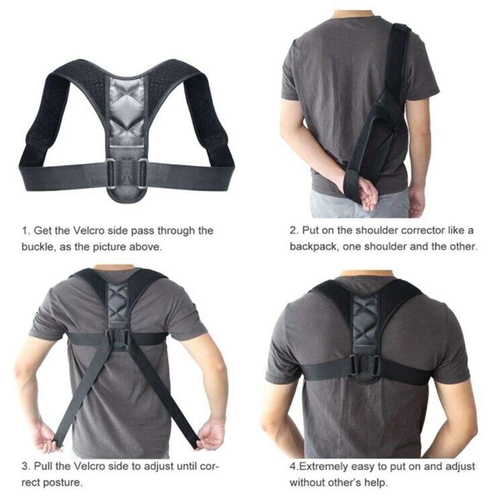Back Straightener Posture Corrector,Comfortable Back Shoulder Clavicle Support
