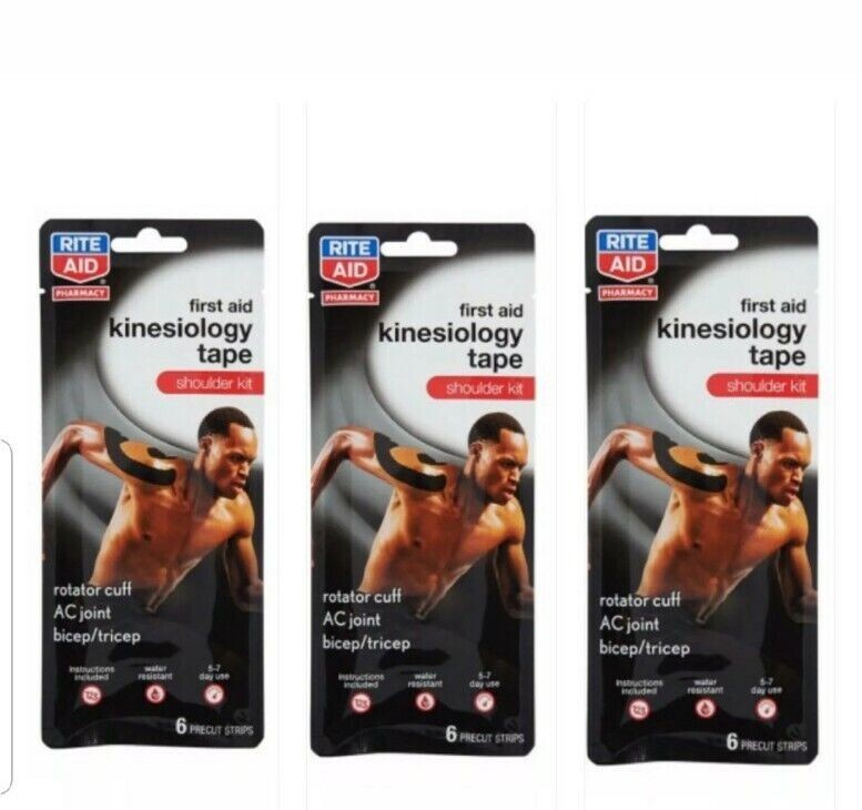 Rite Aid First Aid Kinesiology Tape, Shoulder Kit (pack of 6)