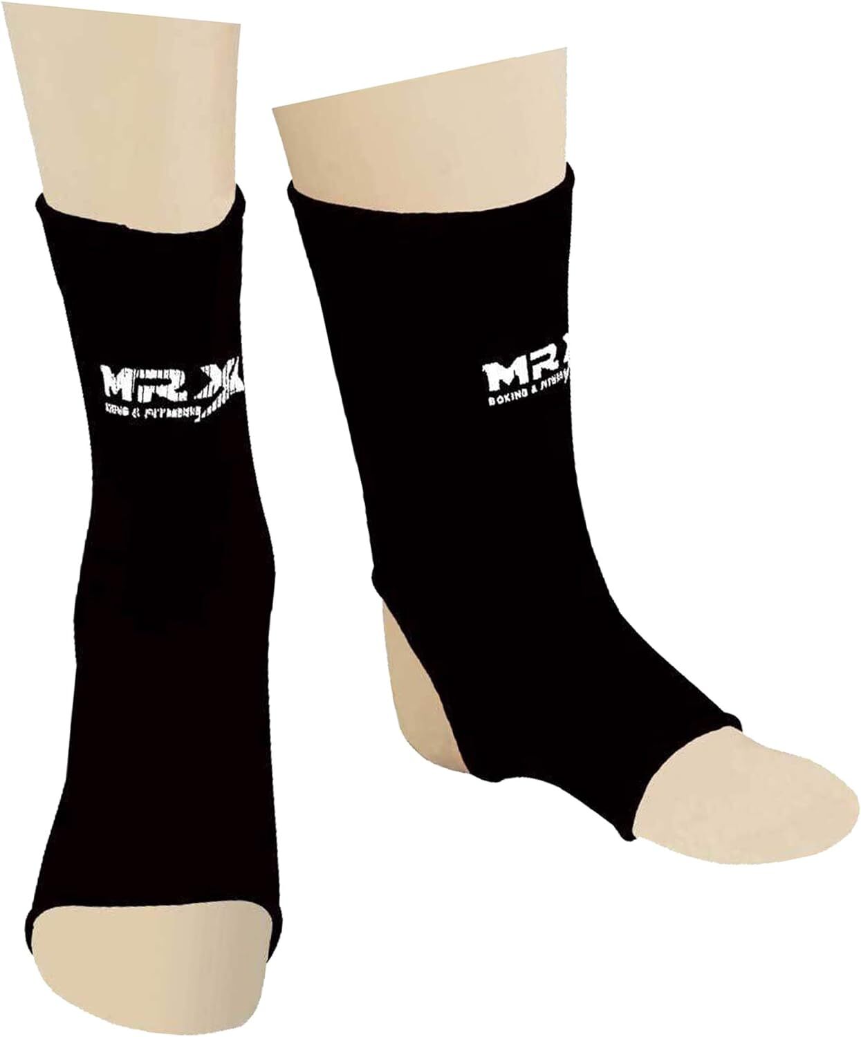 MRX Ankle Brace Elasticated Ankle Foot Leg Support Pain Relief for Injury Black