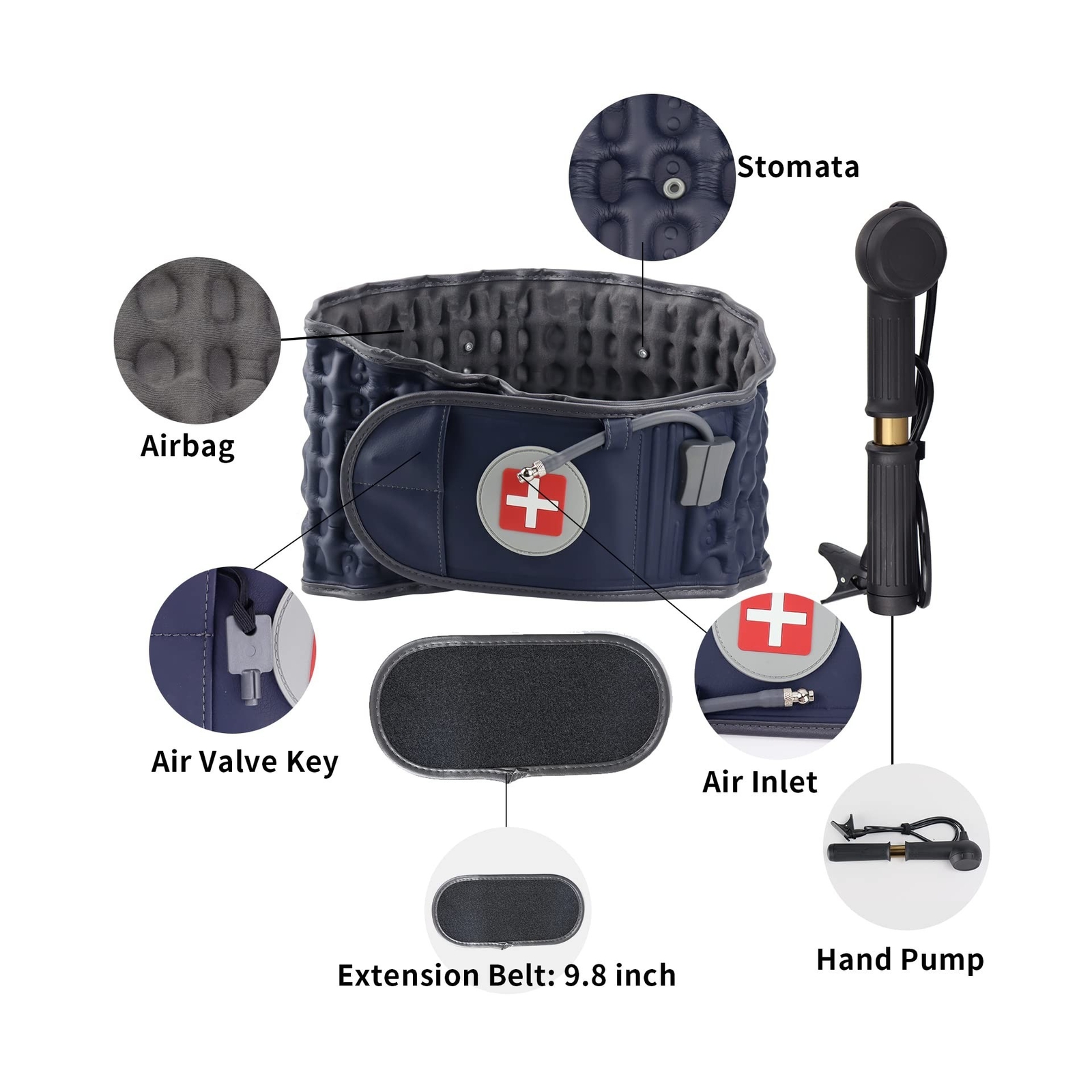 6xigouma Decompression Back Belt – Lumbar Support Belt for Men & Women Lower …