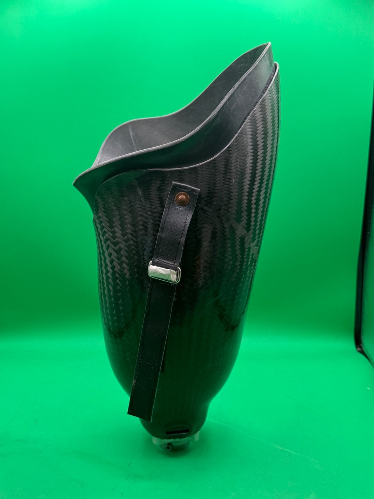 Left above knee prosthetic socket. Not for medical use.