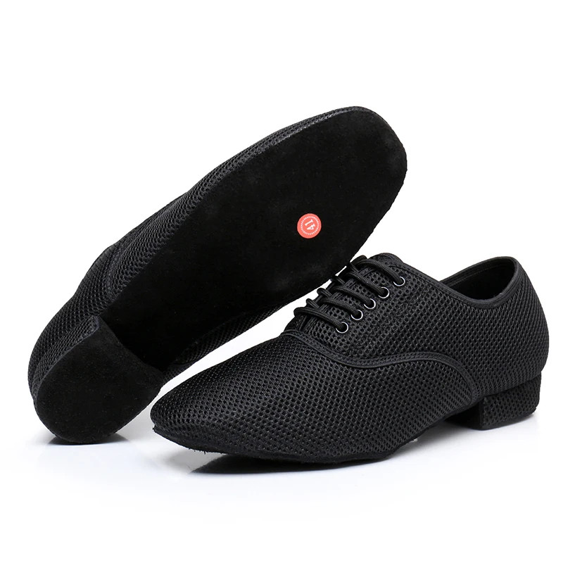 Men Soft Latin Dance Shoes Modern Dance plus-size 2.5cm heel For Boy Ballroom Ta