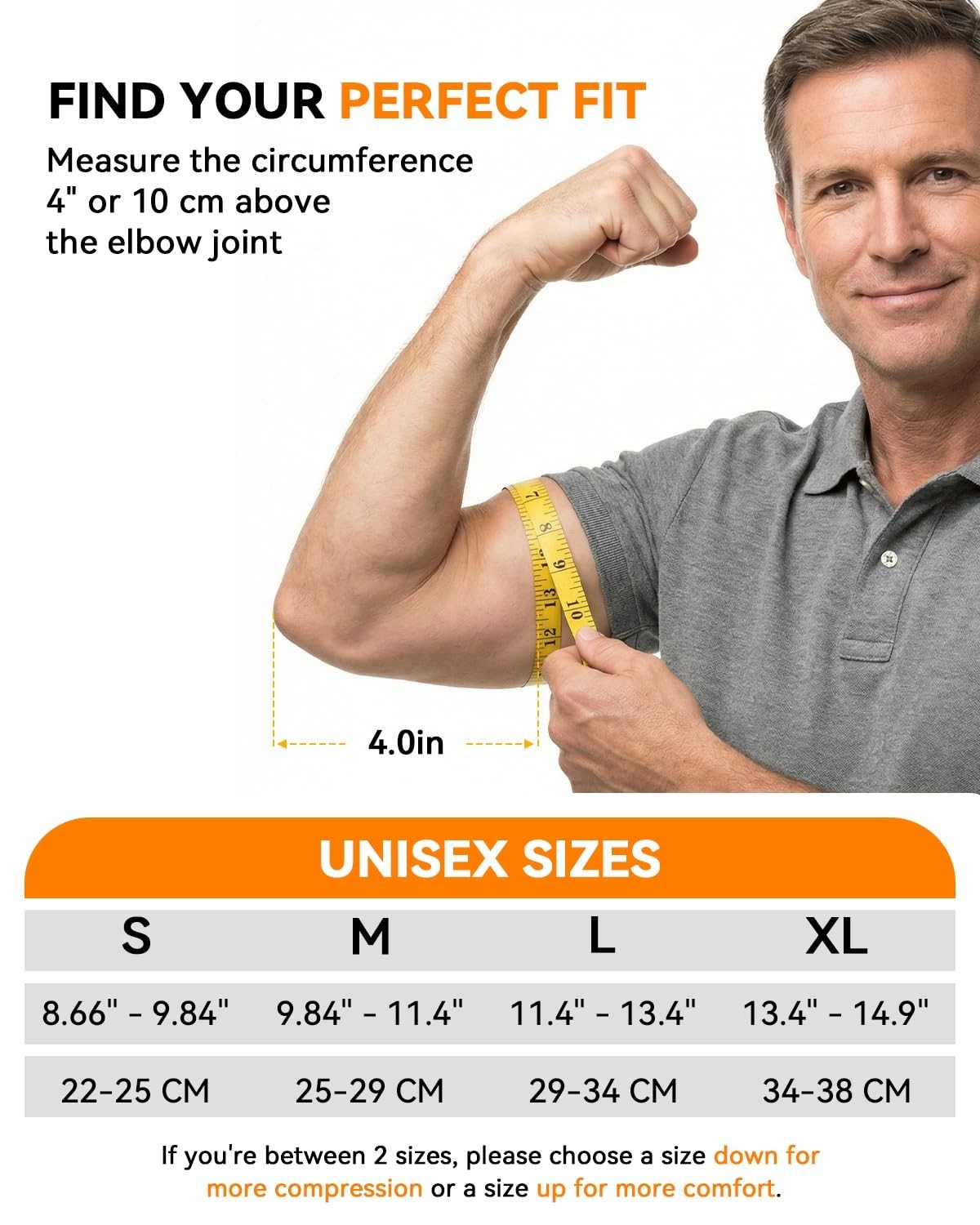 Adjustable Copper Elbow Compression Sleeve – Medical-Grade Support for Tendoniti