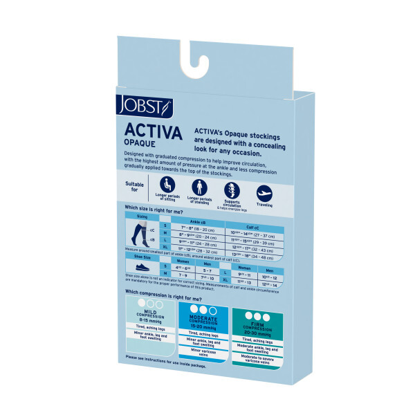 JOBST Activa Opaque 20-30 Thigh W/Dot Band, Close Toe