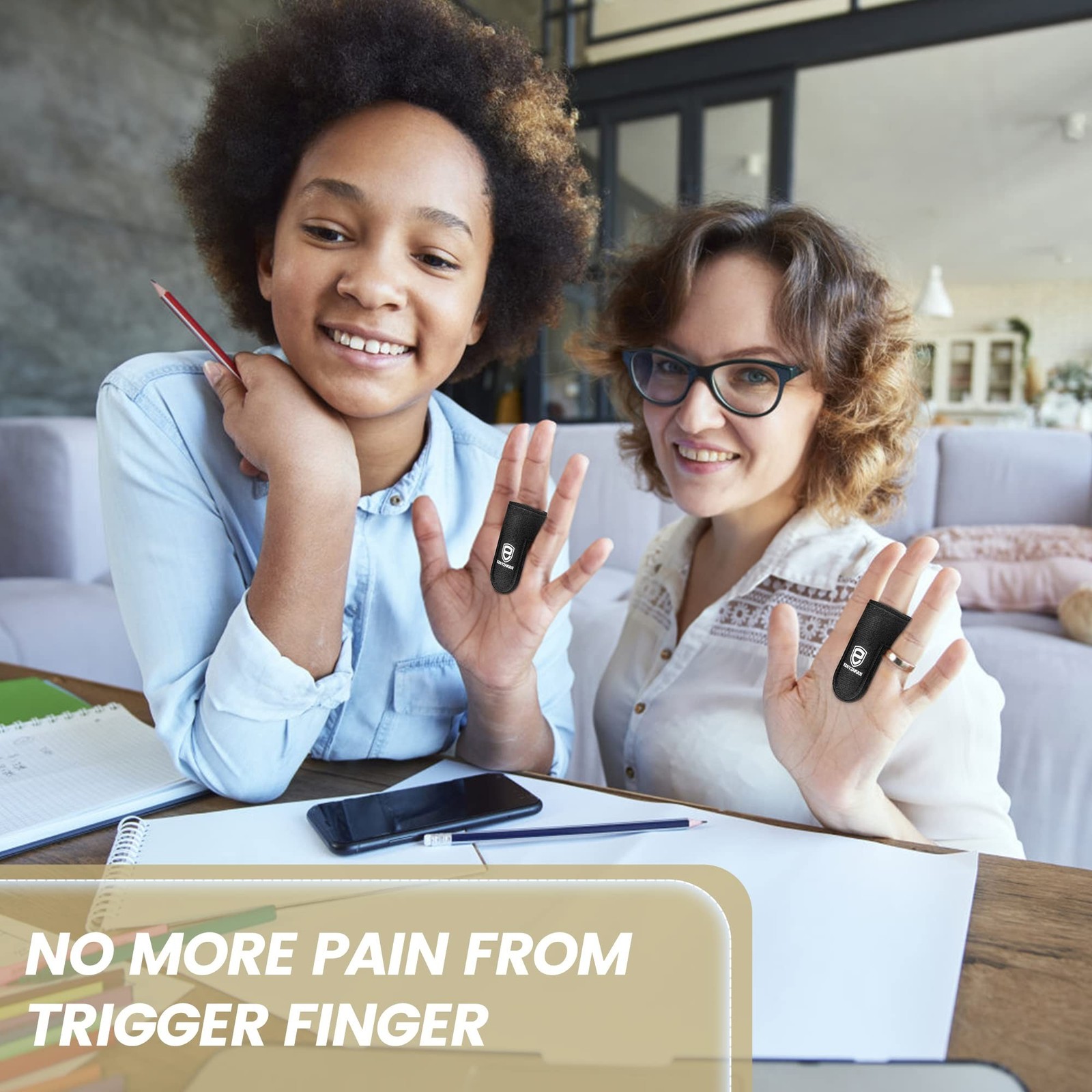2Pcs Trigger Finger Splint, Finger splints for Thumb, Index, Middle, Ring and…
