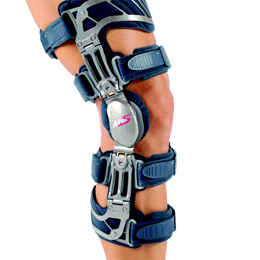 FGP 4-point knee brace m4s Oa comfort Valgo left two-compartment black