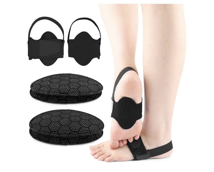 Foot Care Arch Support Compression Plantar Fasciitis Sleeve Pair NEW
