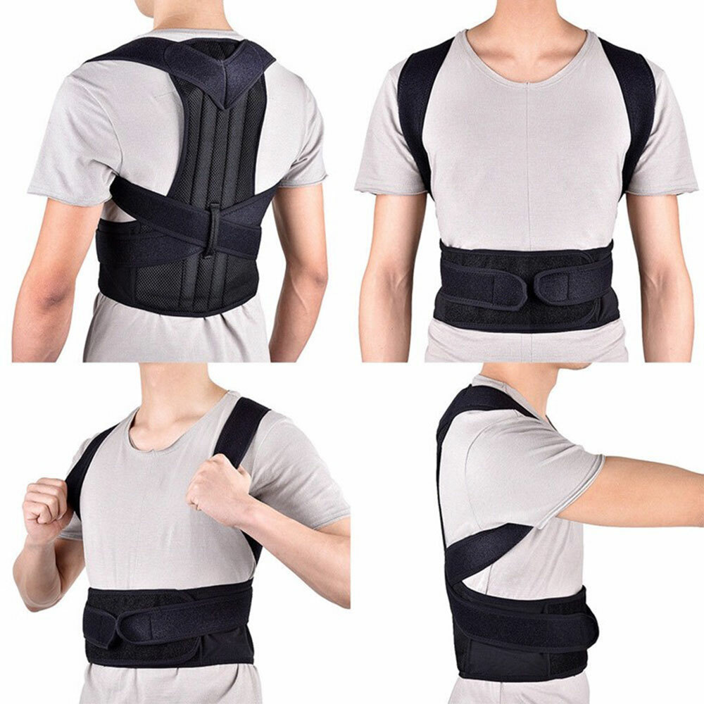 Heavy Duty Lift Lumbar Lower Back Waist Support Belt Brace Suspenders for Work