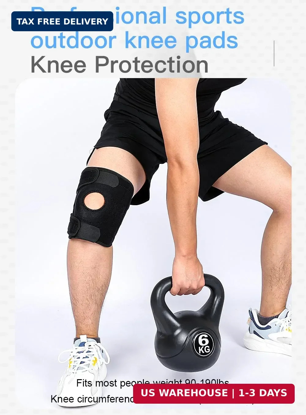 SUJAYU Knee Brace for Women Men with Side Stabilizers, Knee Braces for Knee Pain