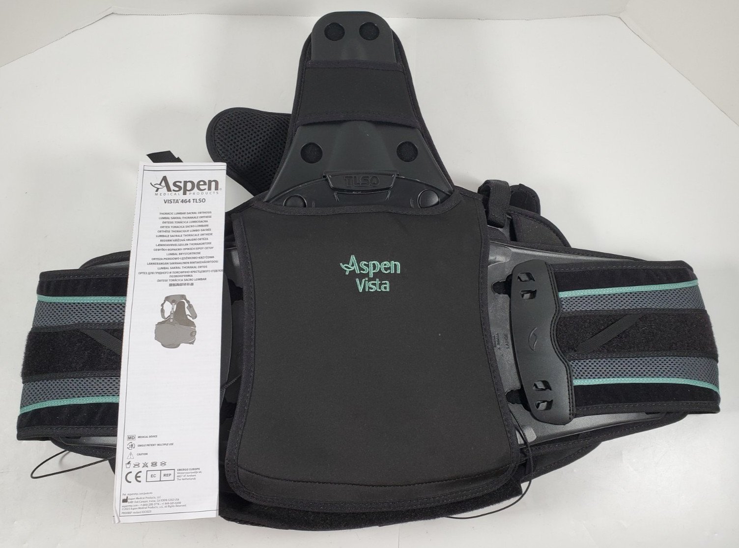 Aspen Vista 464 TLSO Lower Spine Lumbar Back Brace One Size Adjustable