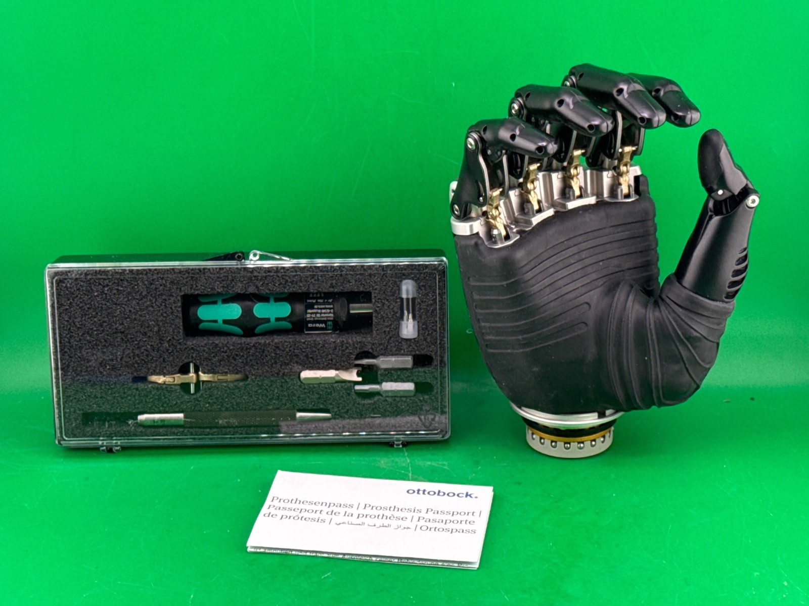 Ottobock Otto bock EQD bebionic 8e70=R-M prosthetic hand. New. Right. Size med.