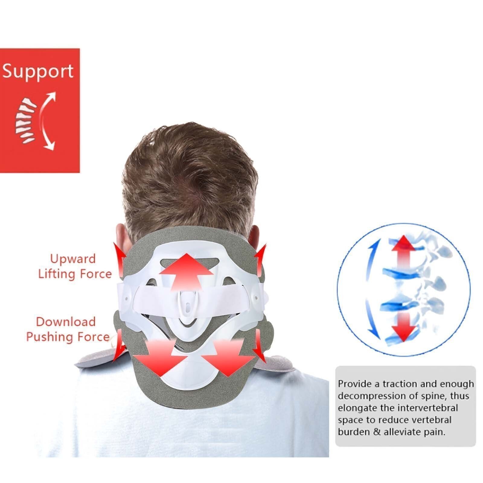 Adjustable Cervical Traction Device Neck Pain Relive Collar Neck Care Recover