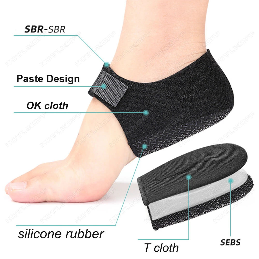 1/2 Pairs Wearable Heel Cups Plantar Fasciitis Support Feet Care Skin Repair Cus