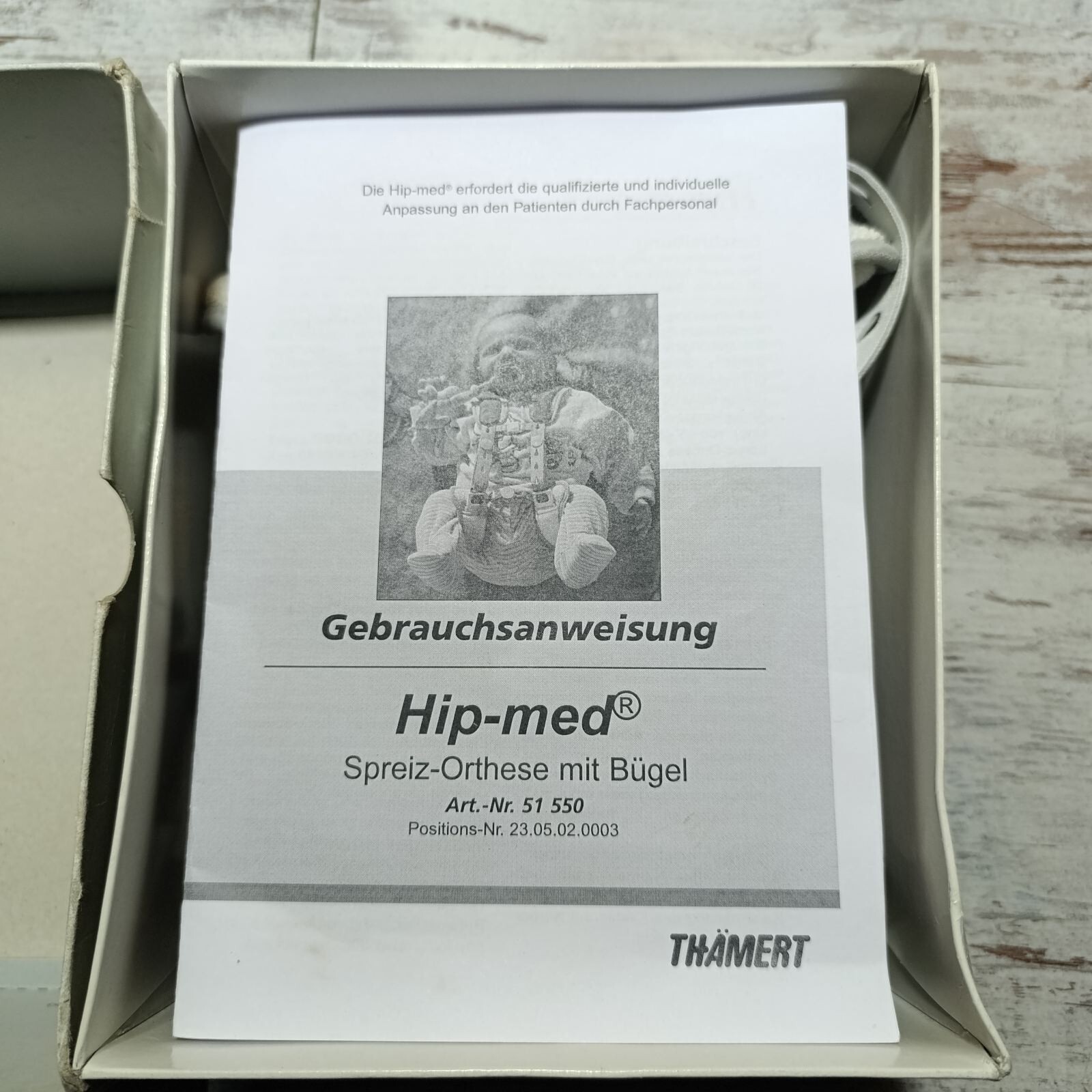 Medium size Thuasne Hip-Med Hip abduction harness Flexion abduction splint