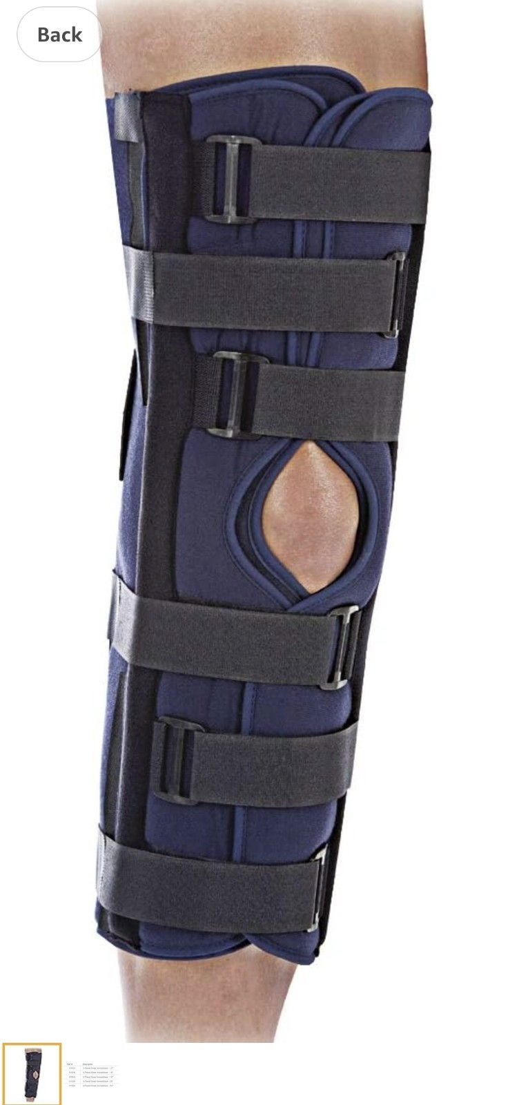 Adjustable tri panel Knee Brace 24″ for knee pain Comfortable and Breathable