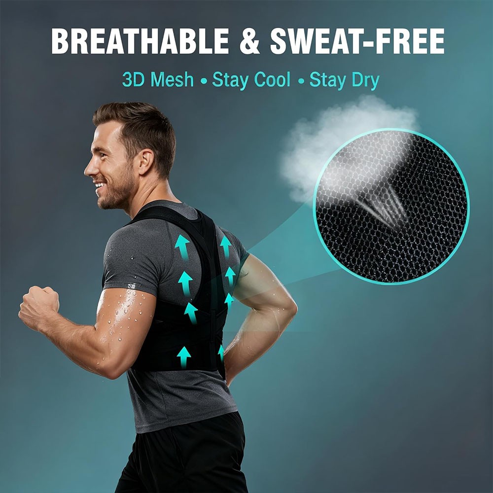 Posture Corrector Back Support for Men and Women Relieve Mid and Full Back Spine