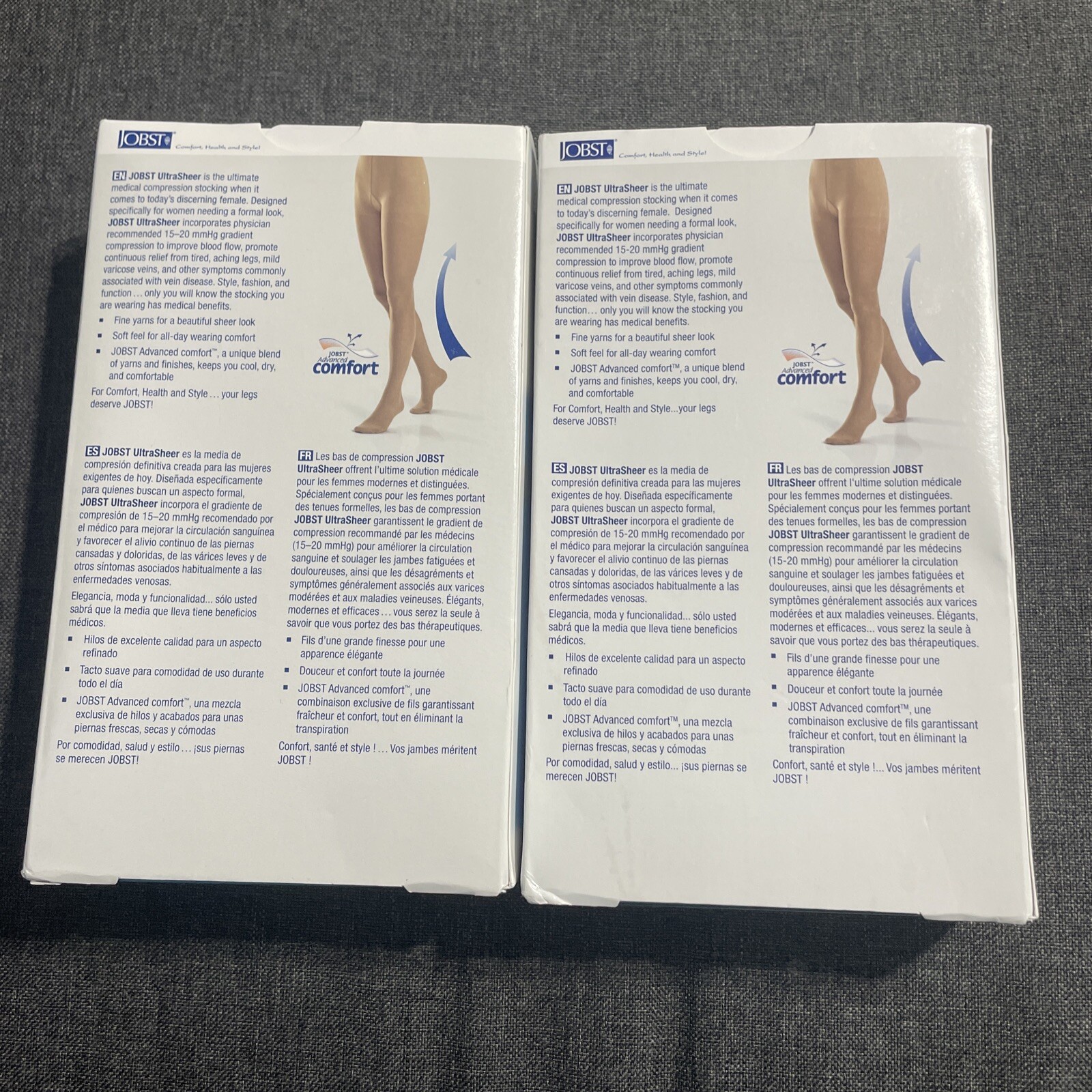 EMPTY BOXES Jobst Womens UltraSheer 15-20 mmhg Black Waist CT EMPTY BOXES