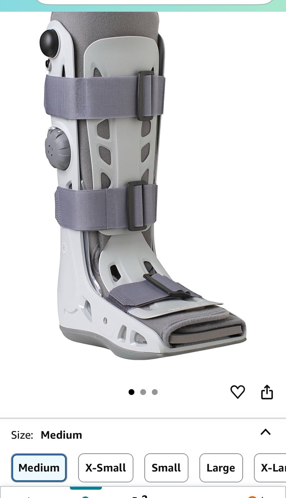 Aircast AirSelect Walker Brace/Walking Boot (Elite, Short and Standard) – medium