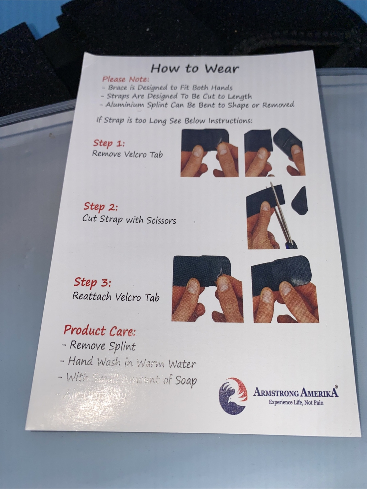 Armstrong Carpal Tunnel Wrist Brace (Night Sleep) Splint (Left/Right) Men/Women