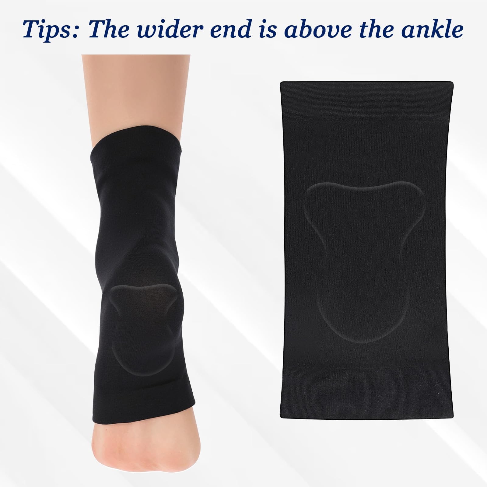 Achilles Tendon Heel Protector Socks Premium Gel Cushioned Support Sleeves