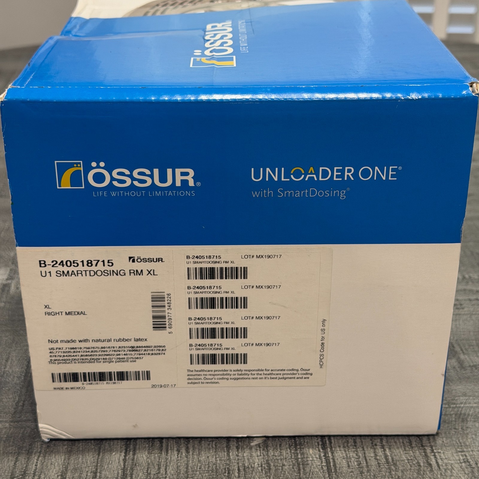 Ossur B-240518715 Unloader One with SmartDosing XL Right Medial