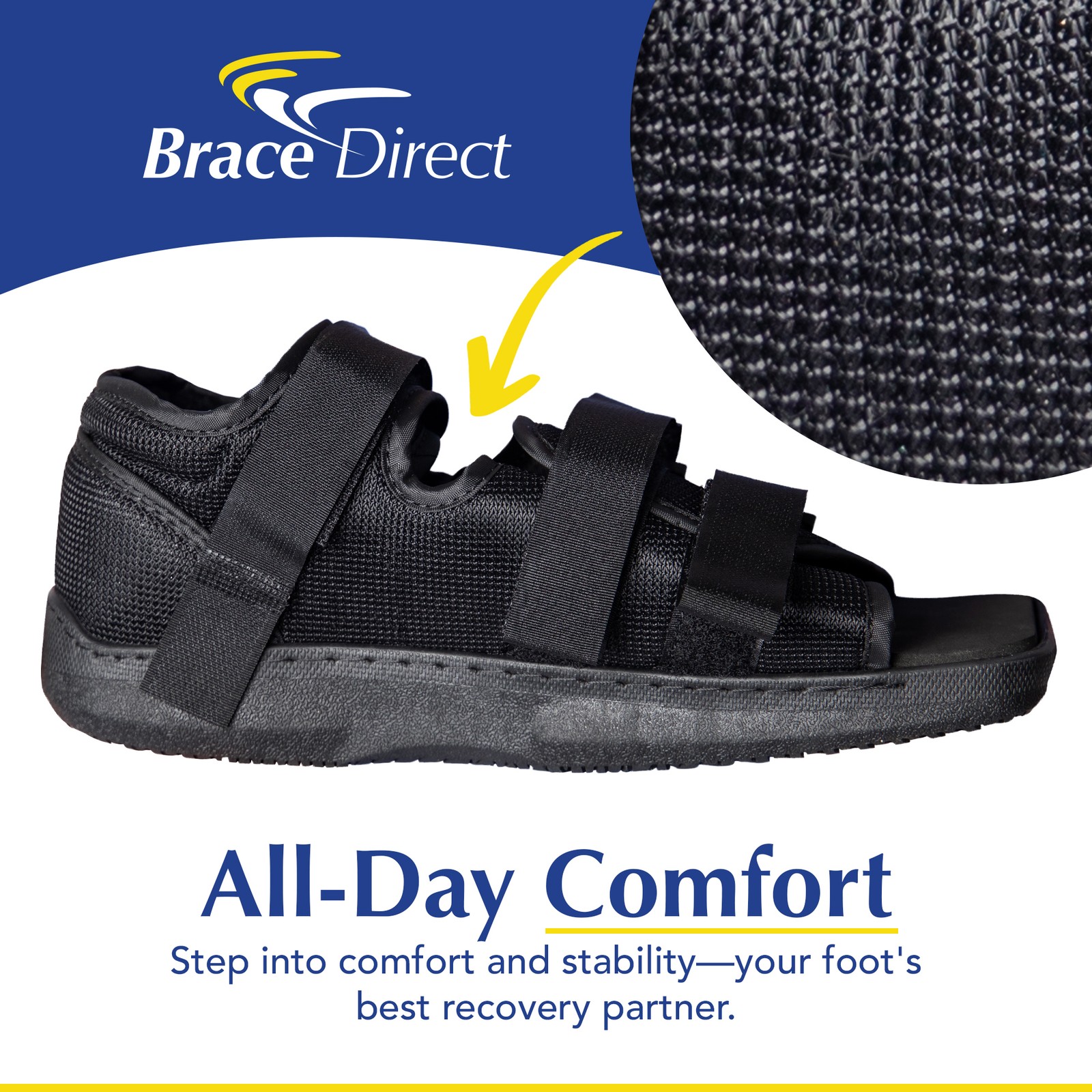Brace Direct Post Op Shoe – Adjustable Medical Walking Shoe Operation Support