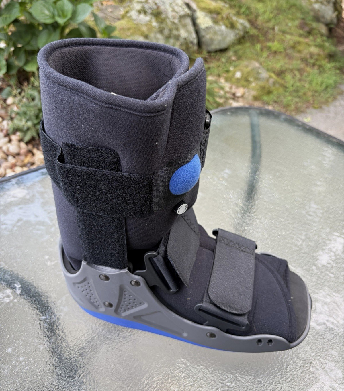 Ossur Rebound Diabetic Walker Boot, Foot/Ankle, Size SM LC, Black/Gray/Blue
