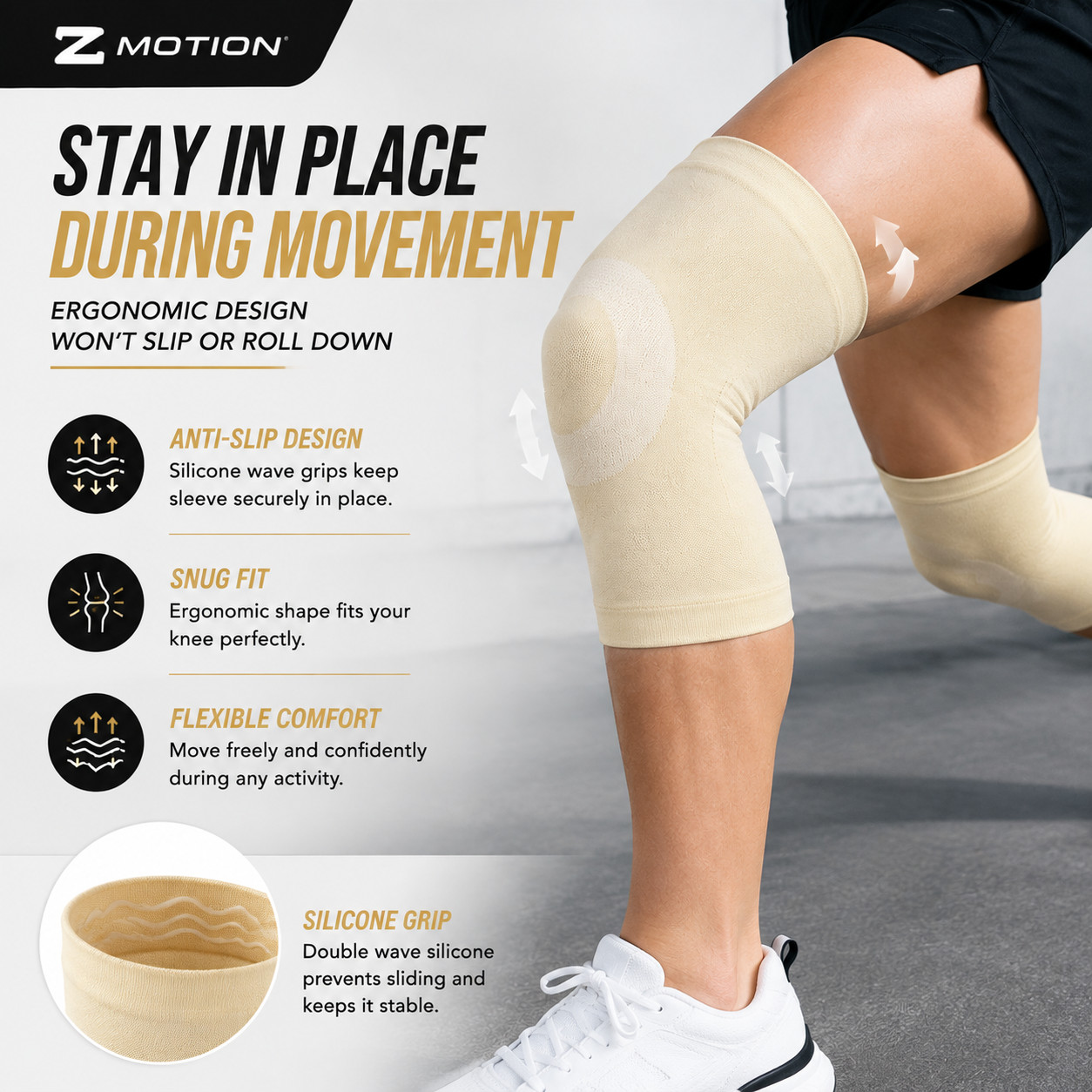 Breathable Knee Compression Sleeve Summer Thin Support BraceSportsJointProtector