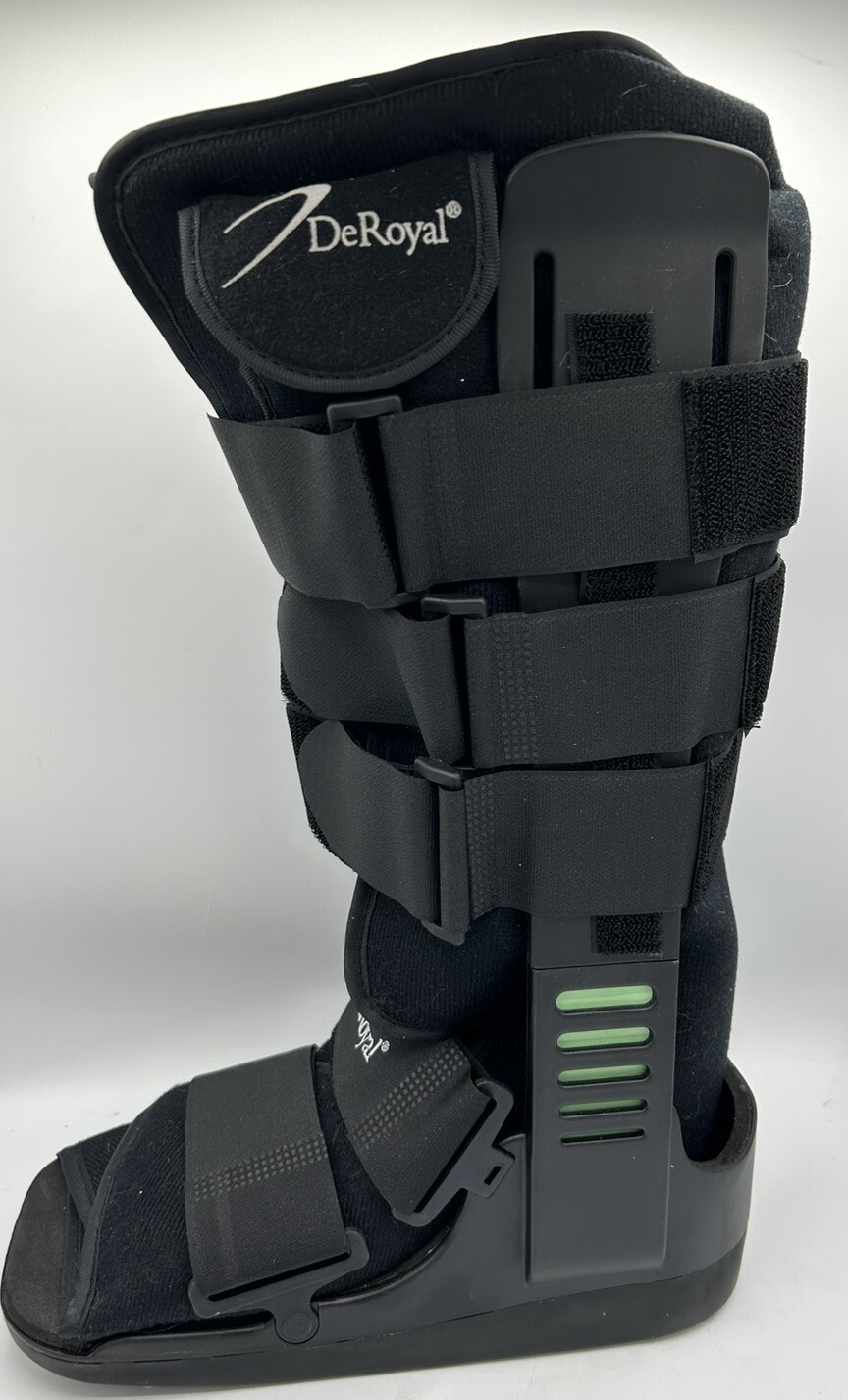 Deroyal Walking Boot Protective Boot For Foot And Ankle Black Size Medium NEW