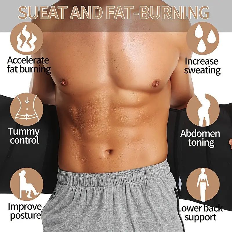 Women Trimmer Belt Waist Trainer Sweat Shaper Stomach Fat Burner Weight Loss