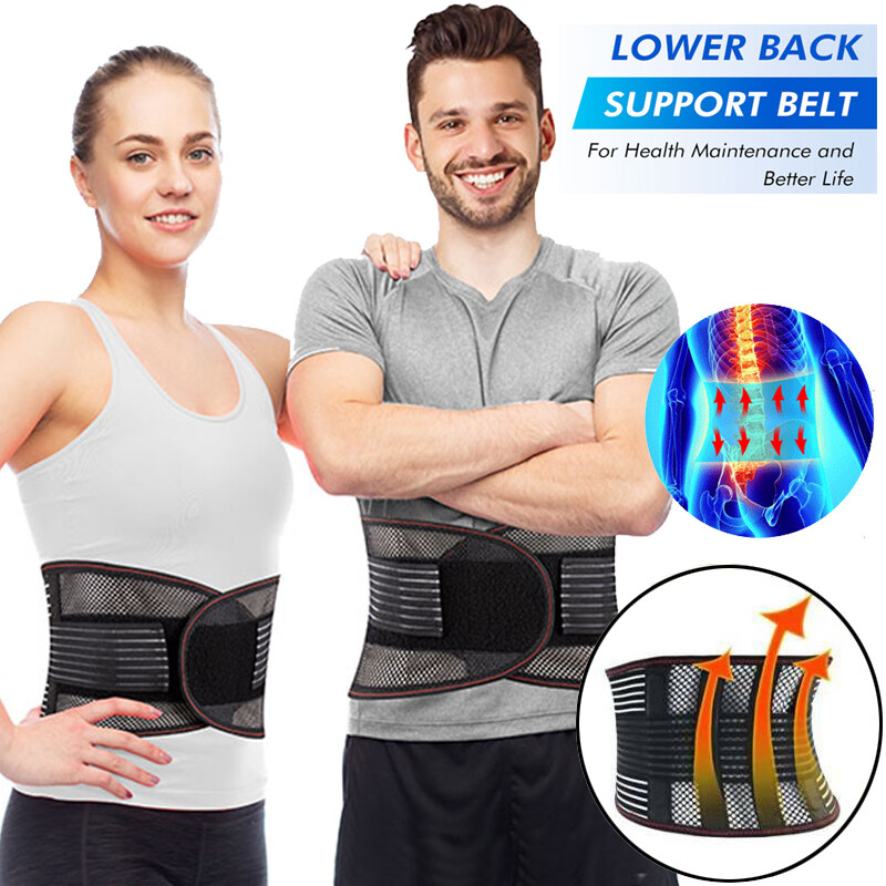 Lower Back Support Waist Brace Lumbar Belt Corset Back Adjustable Protector New