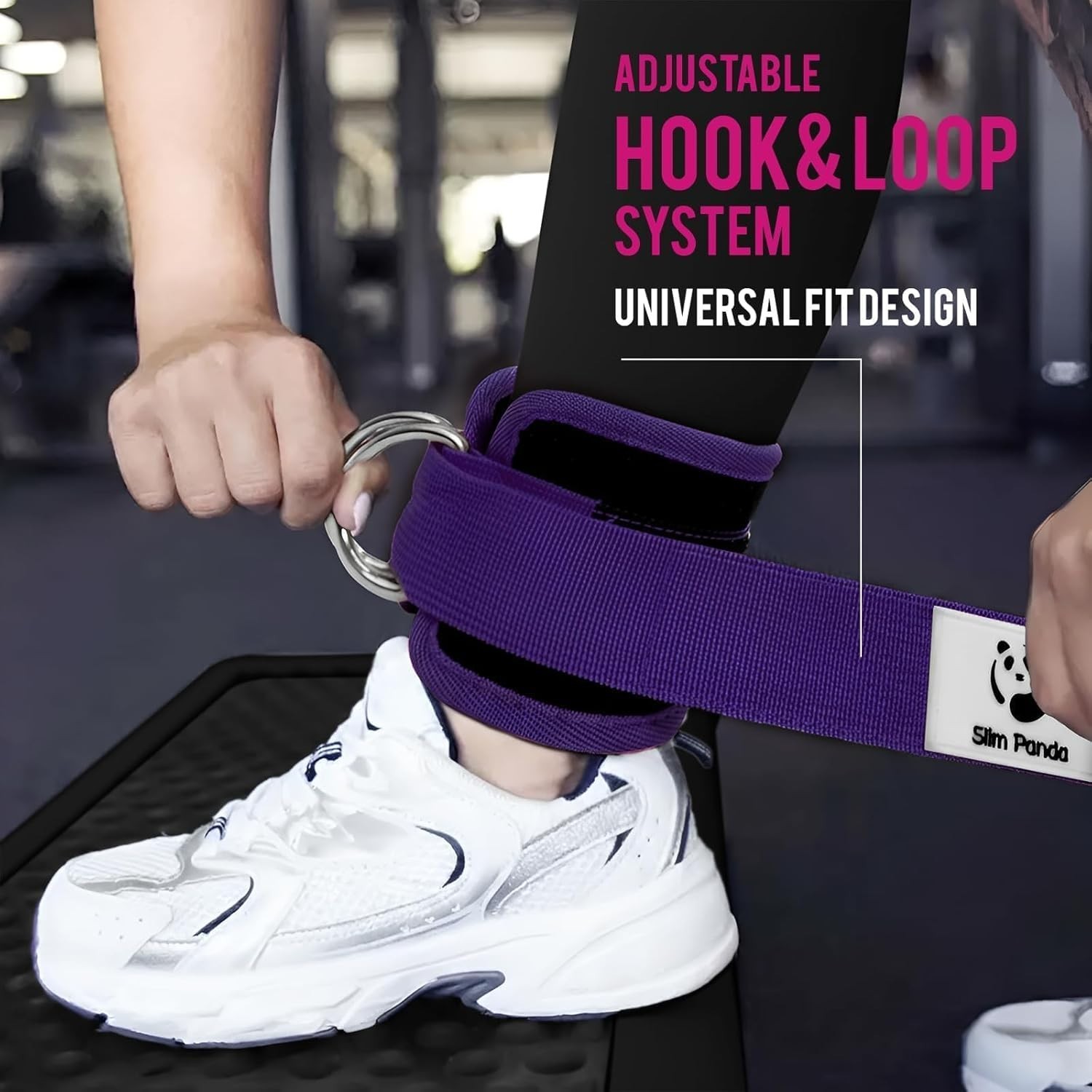 Comfortable Adjustable Ankle Cuffs for Kickbacks & Leg Exercises – Durable Nylon