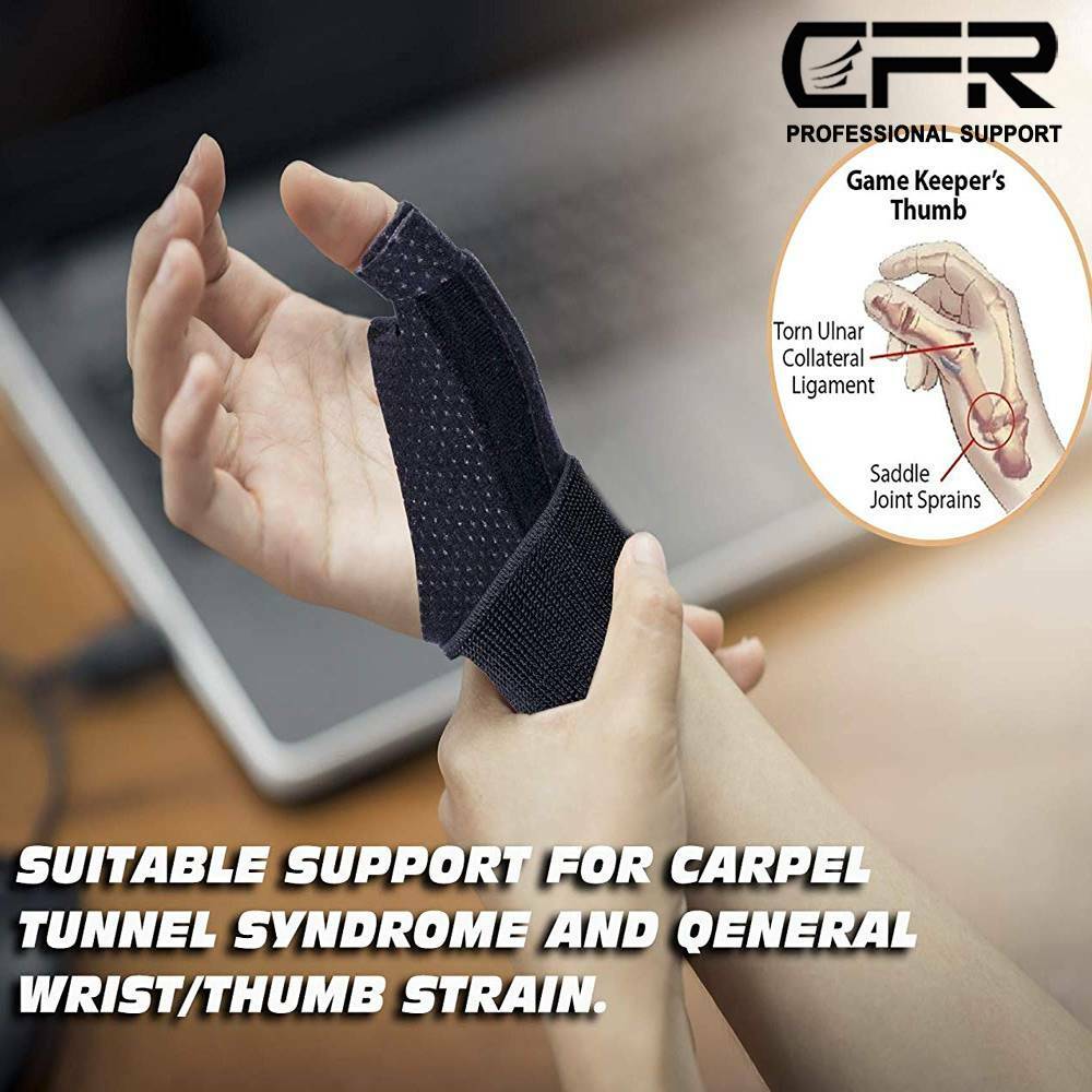 Thumb Wrist Hand Brace Carpal Tunnel Support Splint Fit Arthritis Sprain Pain DS