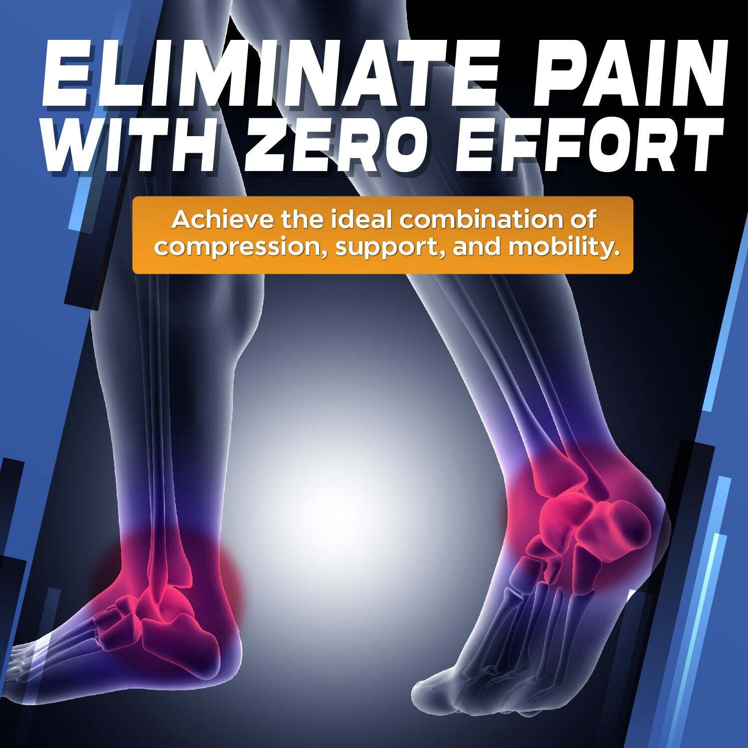 ZOYER Recovery Ankle Brace with Dual Spring Stabilizers